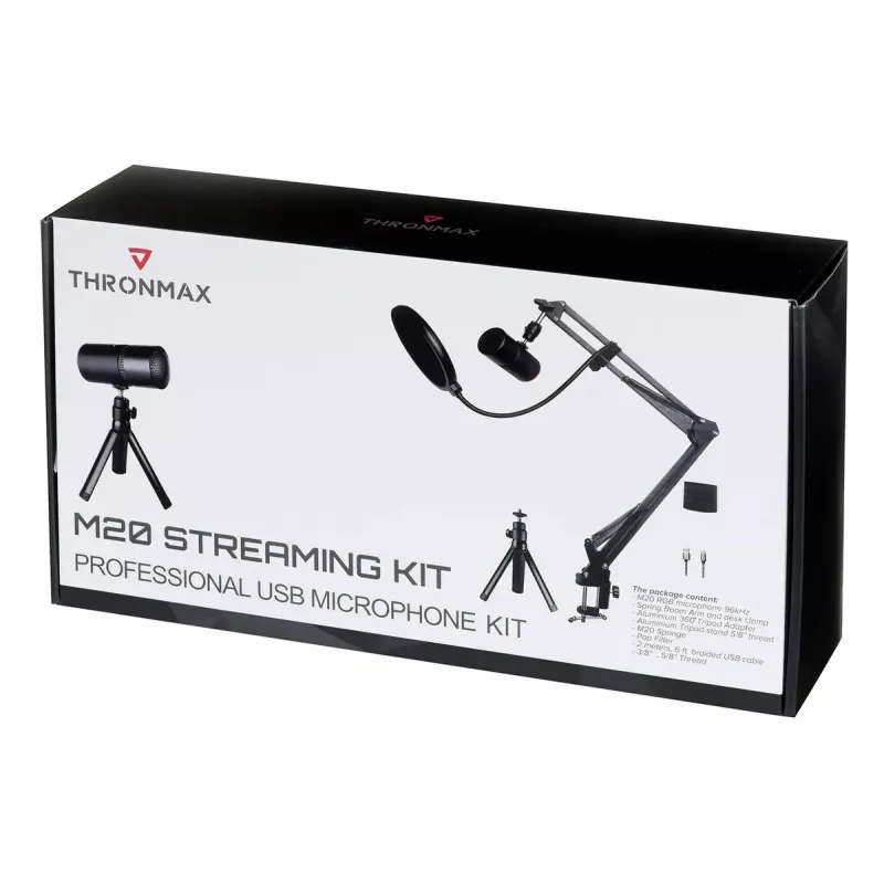 Mikrofonas Thronmax M20 srautinio perdavimo rinkinys
