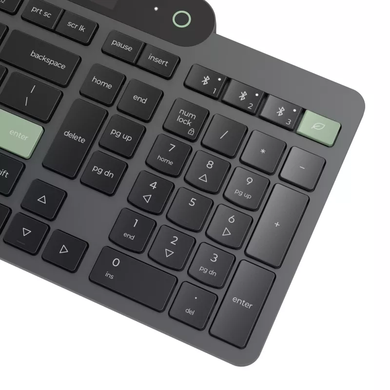 Lenovo 4Y41R69494 belaidė klaviatūra Bluetooth, pilno dydžio, JAV išdėstymas, juoda/žalia
