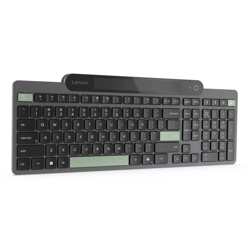 Lenovo 4Y41R69494 belaidė klaviatūra Bluetooth, pilno dydžio, JAV išdėstymas, juoda/žalia