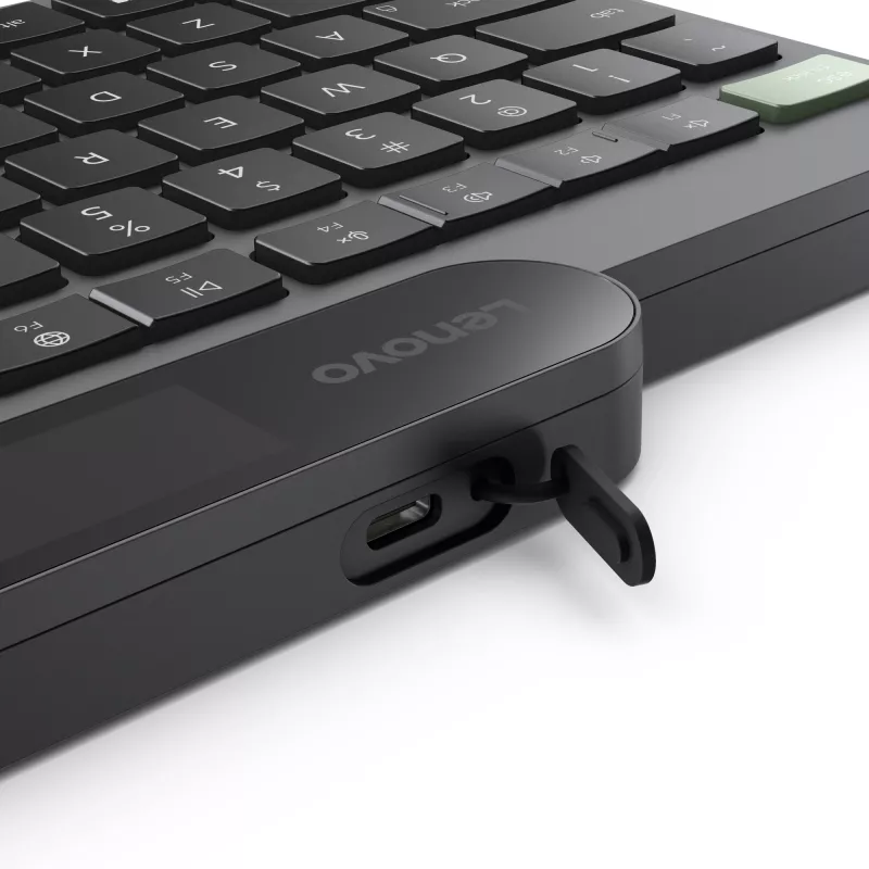 Lenovo 4Y41R69494 belaidė klaviatūra Bluetooth, pilno dydžio, JAV išdėstymas, juoda/žalia