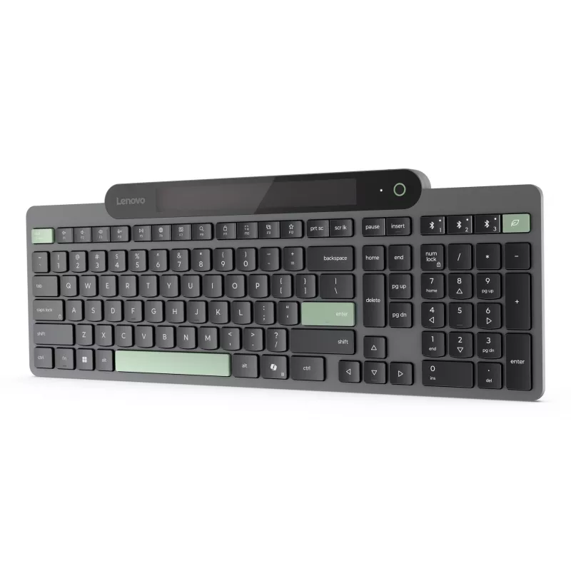 Lenovo 4Y41R69494 belaidė klaviatūra Bluetooth, pilno dydžio, JAV išdėstymas, juoda/žalia