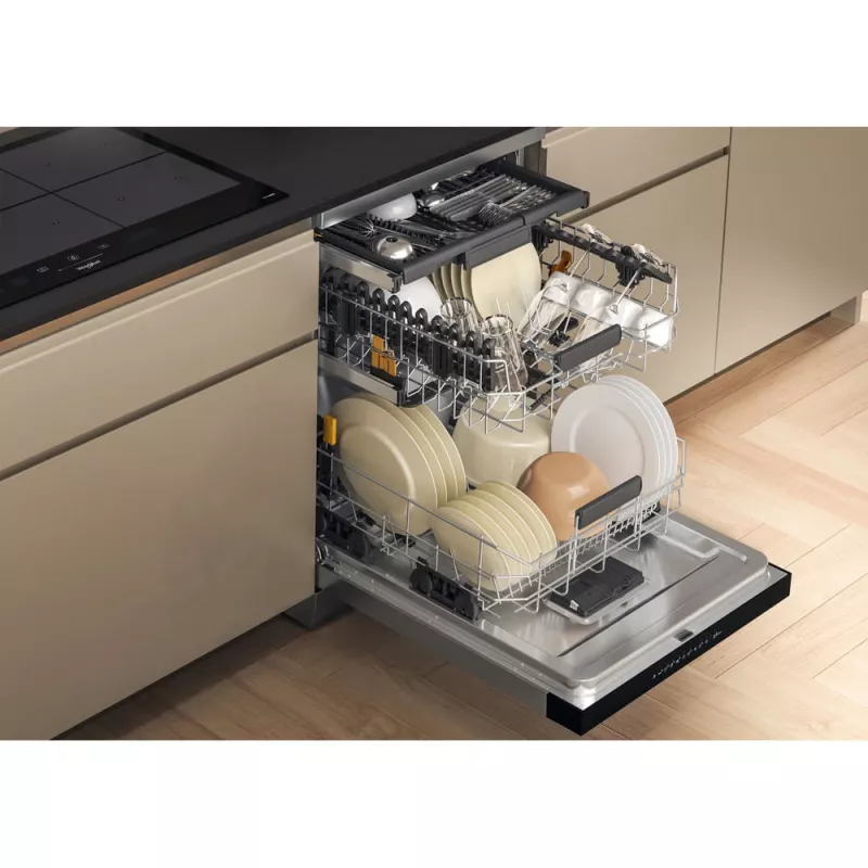 Indaplovė Whirlpool W7F HP33 X laisvai pastatoma 15 stalviečių 43 dB