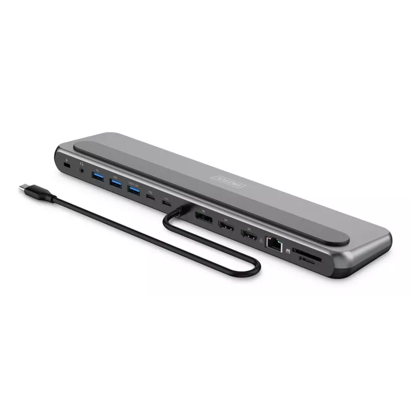Digitus USB-C 8K dokavimo stotelė 12 prievadų USB 3.2 Gen 2 100W