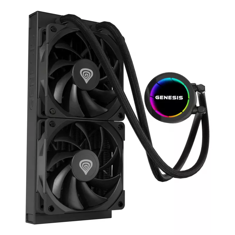 Aušinimo sistema procesoriui GENESIS NLG-2318 vandens aušintuvas All-in-one juoda