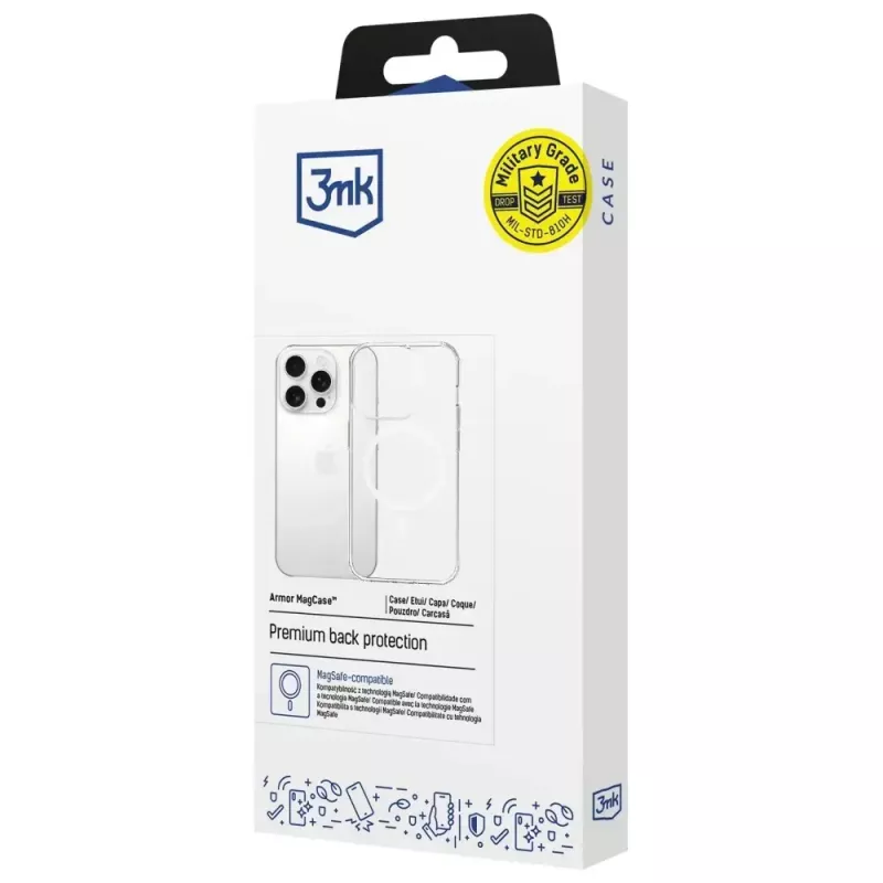 Apsauginis dėklas Armor MagCase Apple iPhone 14 Pro, 3MK, su magnetiniu tvirtinimu