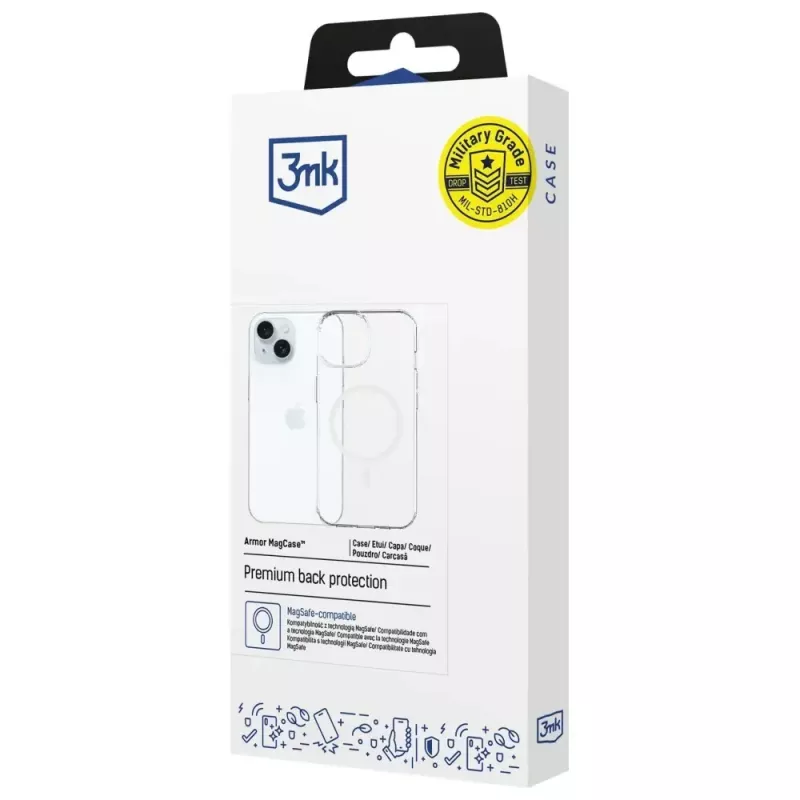 Apsauginis dėklas 3MK Armor MagCase Apple iPhone 15 – patvarus, su magnetine laikiklių sistema