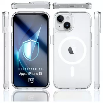 Apsauginis dėklas 3MK Armor MagCase Apple iPhone 15 – patvarus, su magnetine laikiklių sistema