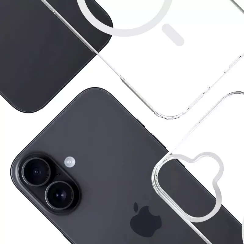 3MK Armor MagCase dėklas iPhone 16, 6,1 colio (15,5 cm), permatomas, PC+TPU