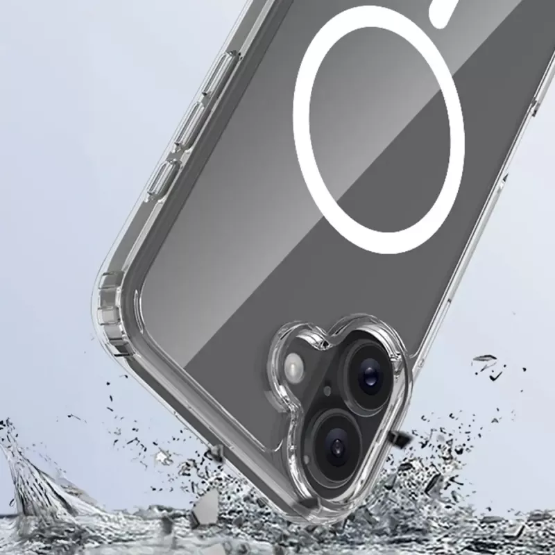 3MK Armor MagCase dėklas iPhone 16, 6,1 colio (15,5 cm), permatomas, PC+TPU