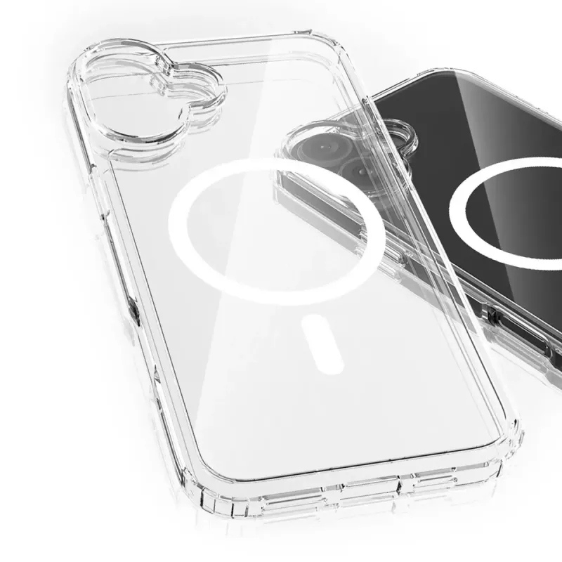 3MK Armor MagCase dėklas iPhone 16, 6,1 colio (15,5 cm), permatomas, PC+TPU