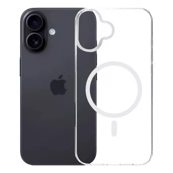 3MK Armor MagCase dėklas iPhone 16, 6,1 colio (15,5 cm), permatomas, PC+TPU