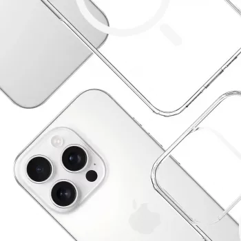 3MK Armor MagCase dėklas iPhone 16 Pro Max (17,5 cm / 6,9 inch), permatomas, PC+TPU