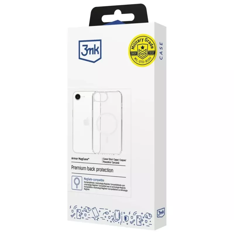 Apsauginis dėklas 3MK Armor MagCase, skirtas Apple iPhone 16E – patvarus smūgiams atsparus dizainas