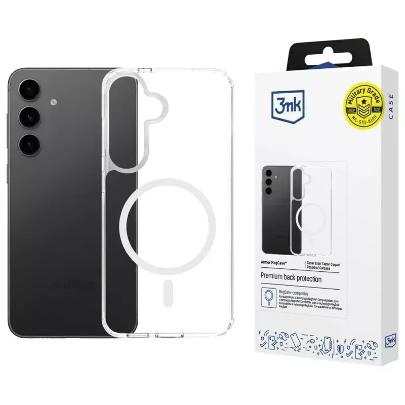 Apsauginis dėklas 3MK Armor MagCase, skirtas Samsung Galaxy S24/S25 – patvarus, plonas dizainas