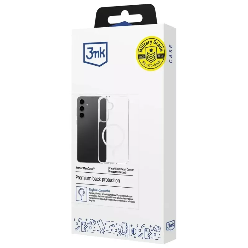 Apsauginis dėklas 3MK Armor MagCase, skirtas Samsung Galaxy S24/S25 – patvarus, plonas dizainas
