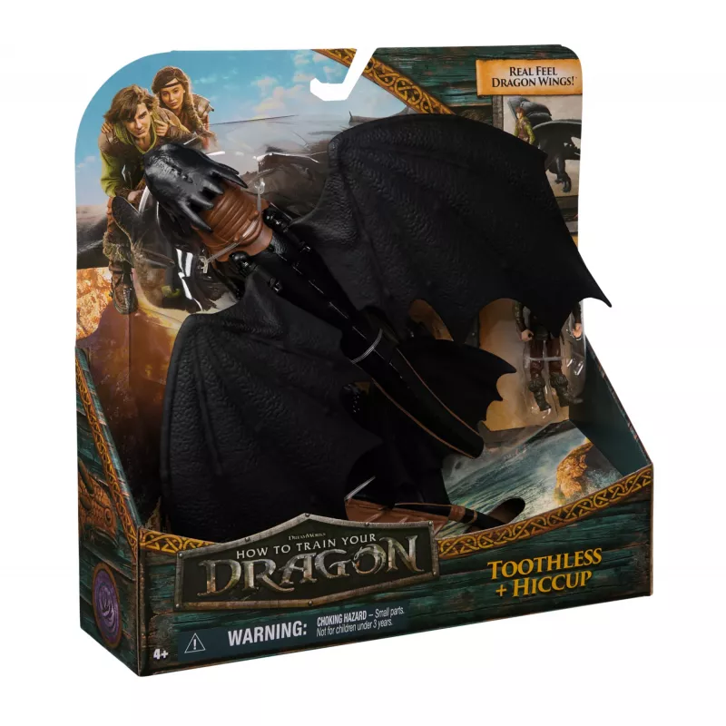 DreamWorks Dragons Kaip prisijaukinti slibiną – Toothless & Hiccup vikingų duetas, veiksmo figūrėlės, žaislai berniukams nuo 4 metų