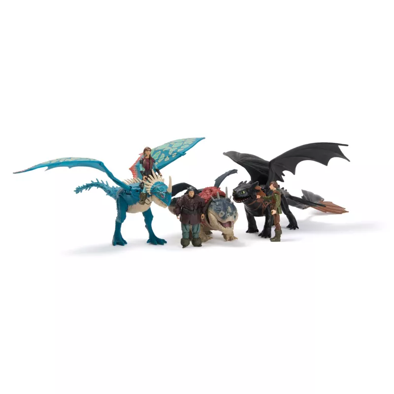 DreamWorks Dragons Kaip prisijaukinti slibiną – Toothless & Hiccup vikingų duetas, veiksmo figūrėlės, žaislai berniukams nuo 4 metų