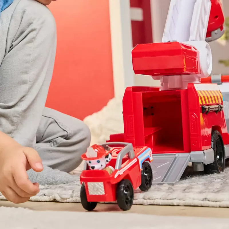 Gaisrinis automobilis PAW Patrol Rapid Reload su Maršalo figūrėle (pažeista pakuotė)