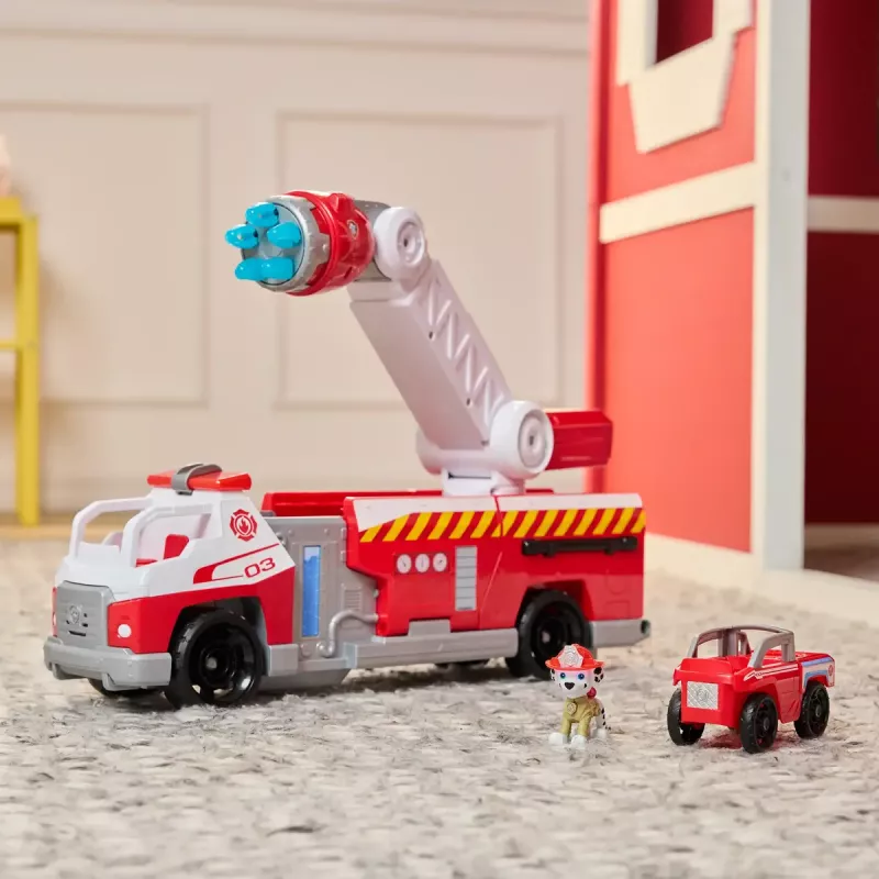 Gaisrinis automobilis PAW Patrol Rapid Reload su Maršalo figūrėle (pažeista pakuotė)