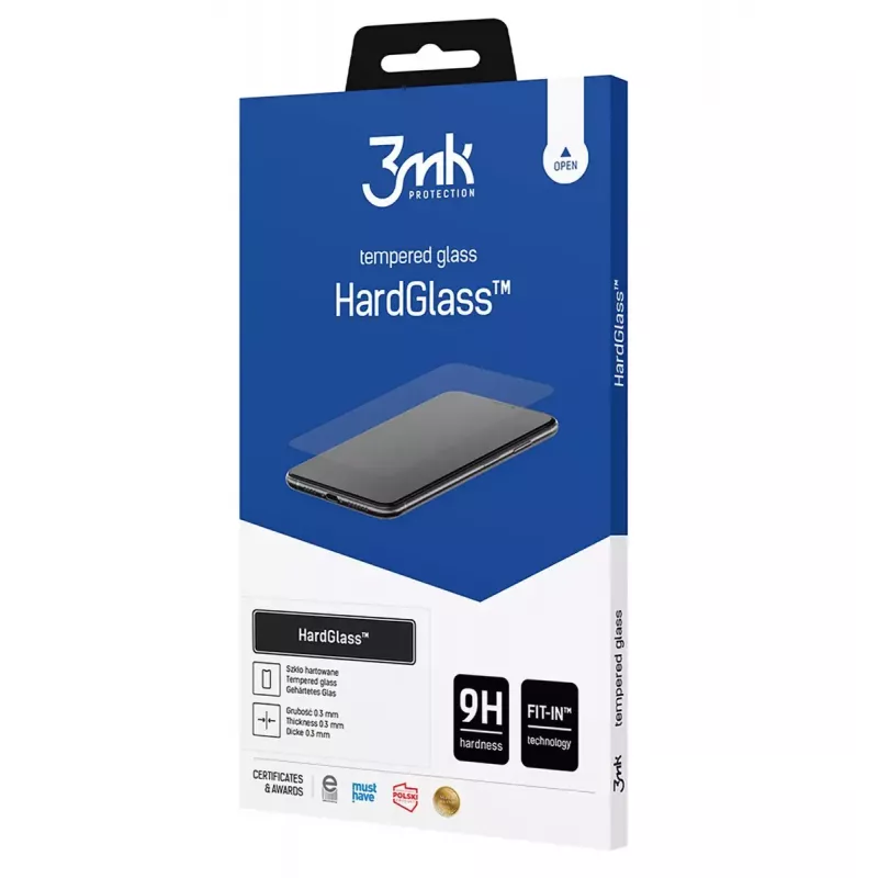 3MK HardGlass Clear apsauginis stiklas Apple iPhone 16, atsparus smūgiams ir įbrėžimams