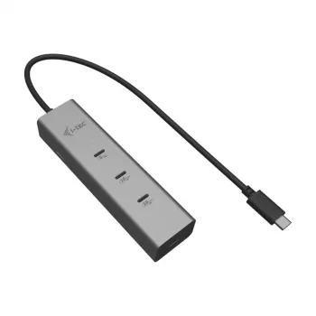 i-tec Metal USB-C įkrovimo stotelė 5 prievadai su USB-C vaizdo 8K + Power Delivery 85W