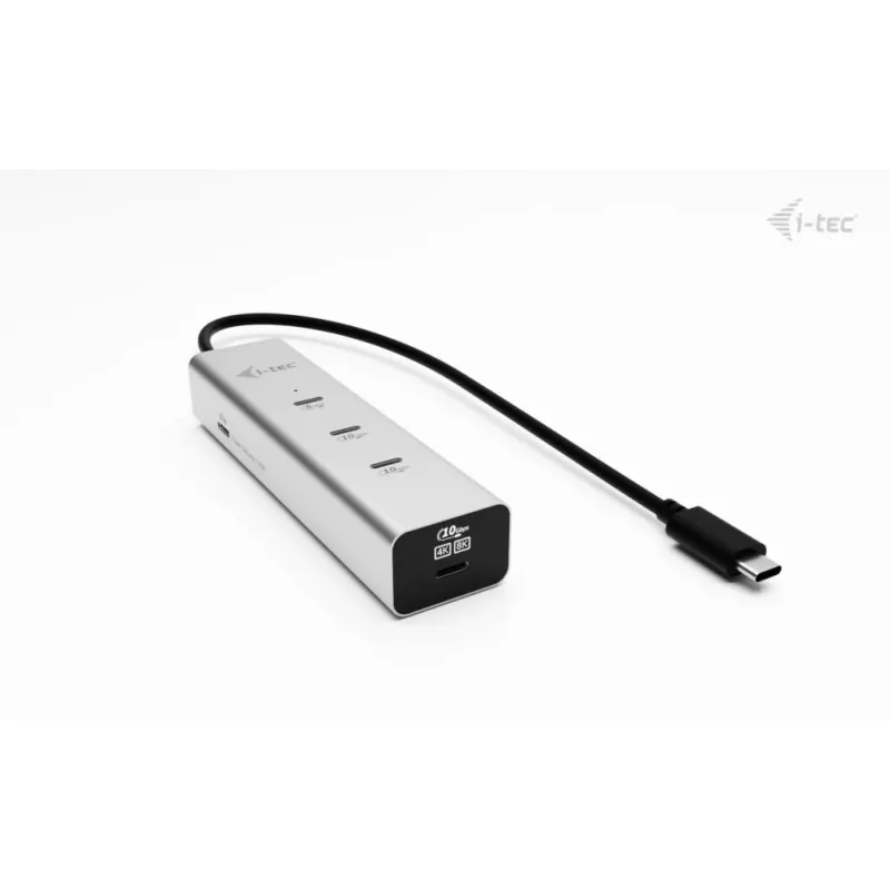 i-tec Metal USB-C įkrovimo stotelė 5 prievadai su USB-C vaizdo 8K + Power Delivery 85W