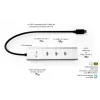 i-tec Metal USB-C įkrovimo stotelė 5 prievadai su USB-C vaizdo 8K + Power Delivery 85W