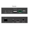 DIGITUS DS-55348 HDMI šviesolaidinio KVM IP ilgintuvo komplektas, 4K/60 Hz, 40 km/300 m, IP 1G, juodas