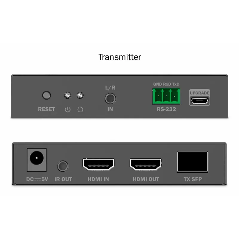 DIGITUS HDMI šviesolaidinis plėstuvų rinkinys - 4K/60Hz, 40 km / 300 m, juodas