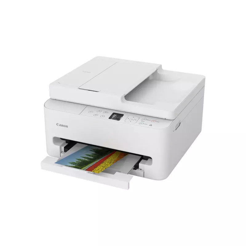 Daugiafunkcis rašalinis spausdintuvas Canon PIXMA TS7550i – A4, 1200×1200 DPI, Wi‑Fi, spalvotas skenavimas/kopijavimas, dvipusė spauda (baltas)