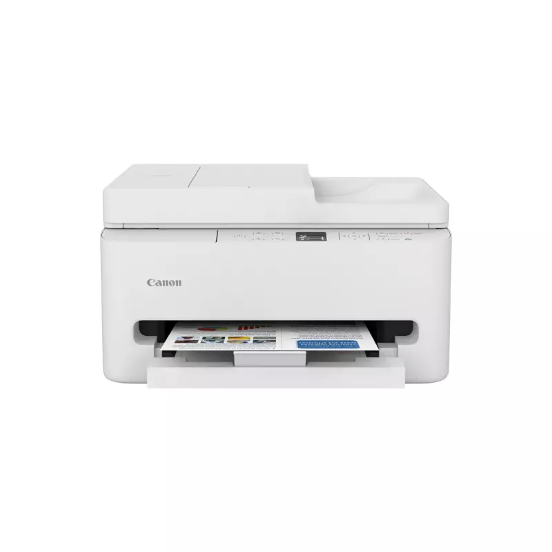 Daugiafunkcis rašalinis spausdintuvas Canon PIXMA TS7550i – A4, 1200×1200 DPI, Wi‑Fi, spalvotas skenavimas/kopijavimas, dvipusė spauda (baltas)