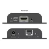 DIGITUS HDMI IP plėtiklio rinkinys – 4K/60Hz 120/200 m, vienas prie daugelio, CAT, juodas