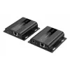 DIGITUS HDMI IP plėtiklio rinkinys – 4K/60Hz 120/200 m, vienas prie daugelio, CAT, juodas