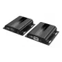 DIGITUS HDMI IP Extender rinkinys – 4K/60Hz 120/200 m, PoE, Vienas prie Daugelio, CAT, Juodas