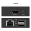 DIGITUS HDMI KVM prailginimo rinkinys - 4K/30Hz 40/70m PoC CAT juodas