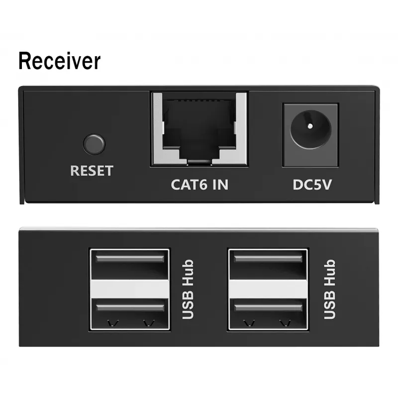 DIGITUS USB 2.0 ilgintuvas 4x USB-A prievadai 150 m CAT6 kabeliui DA-73120