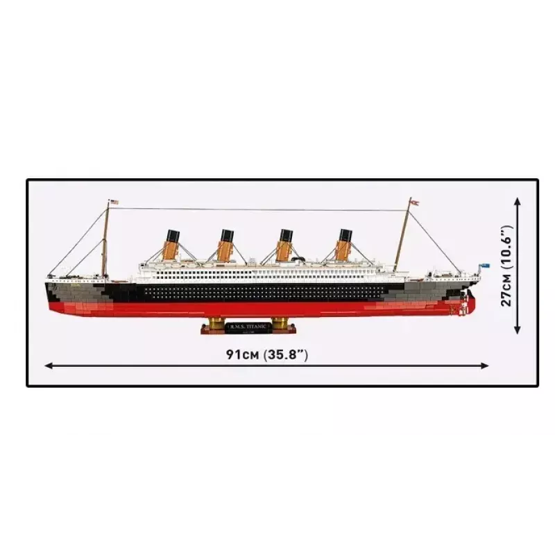 Konstruktorius Cobi R.M.S. Titanic modelis, 3260 plastikinių kaladėlių (COBI-1686)