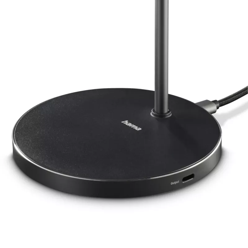 Hama 00201737 belaidis įkroviklis ausinėms, išmaniajam telefonui, juodas, USB, belaidis greitasis įkrovimas, skirtas naudoti viduje