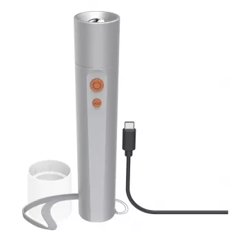 Rankinis žibintuvėlis Hama FL350-C sidabrinis LED 3W įkraunamas per USB