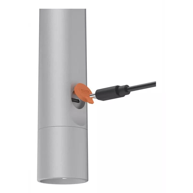 Rankinis žibintuvėlis Hama FL350-C sidabrinis LED 3W įkraunamas per USB