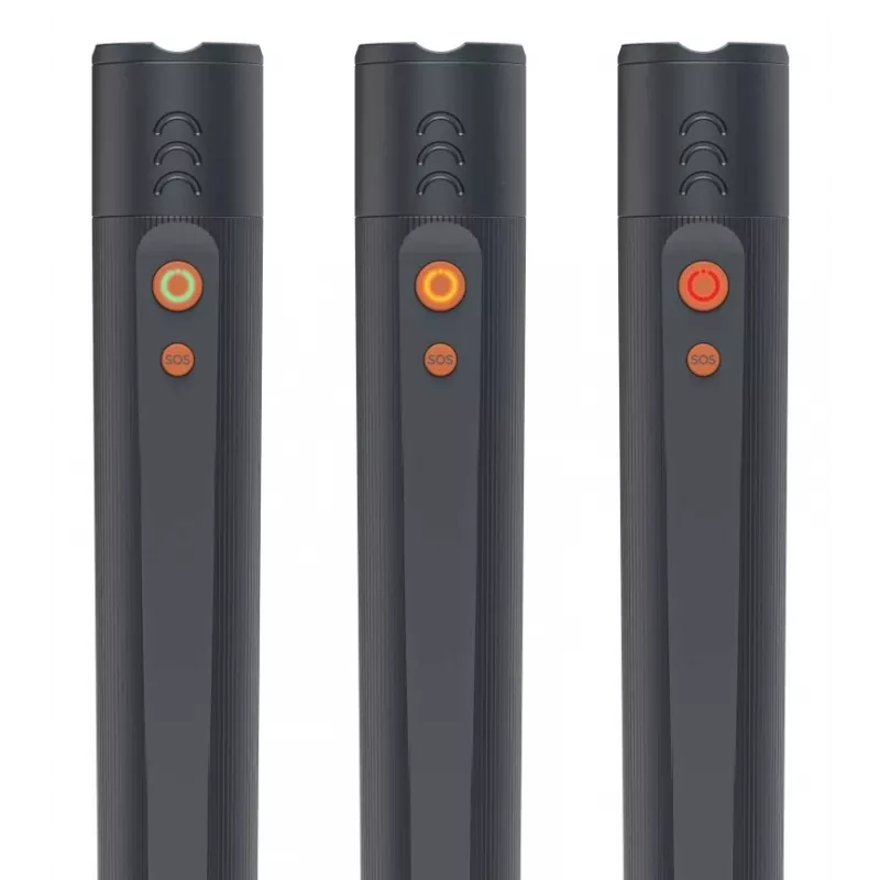 Įkraunamas LED žibintuvėlis HAMA FLX1200-C – aliuminis, atsparus smūgiams, 4 režimai + SOS