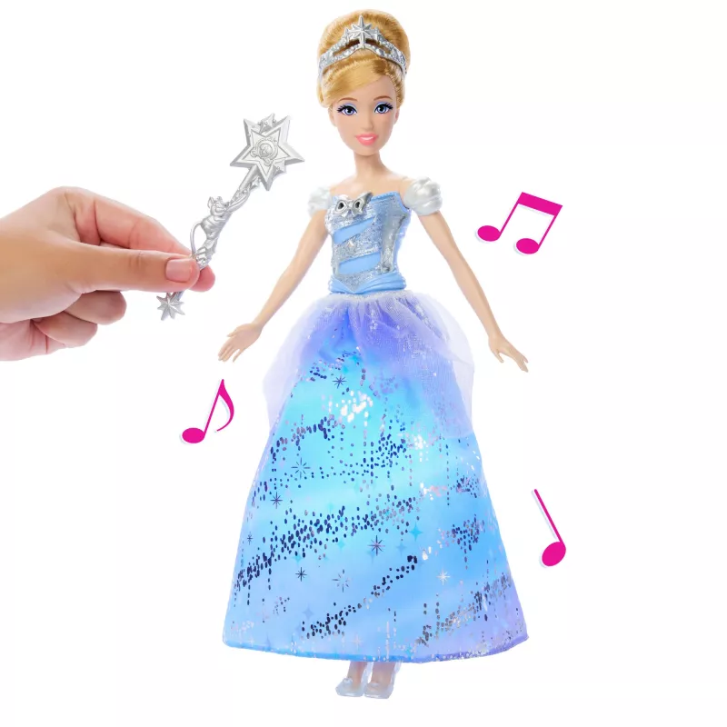 Lėlė Disney Princess Enchanted Ballgown Pelenė su šviesomis ir garsu, įkvėpta filmo