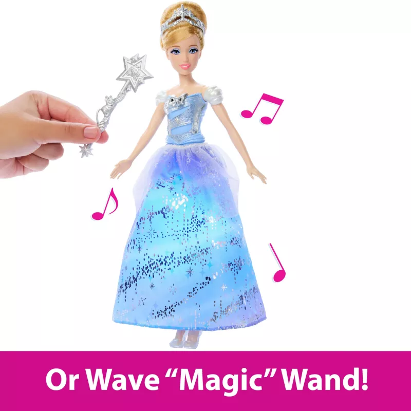 Lėlė Disney Princess Enchanted Ballgown Pelenė su šviesomis ir garsu, įkvėpta filmo
