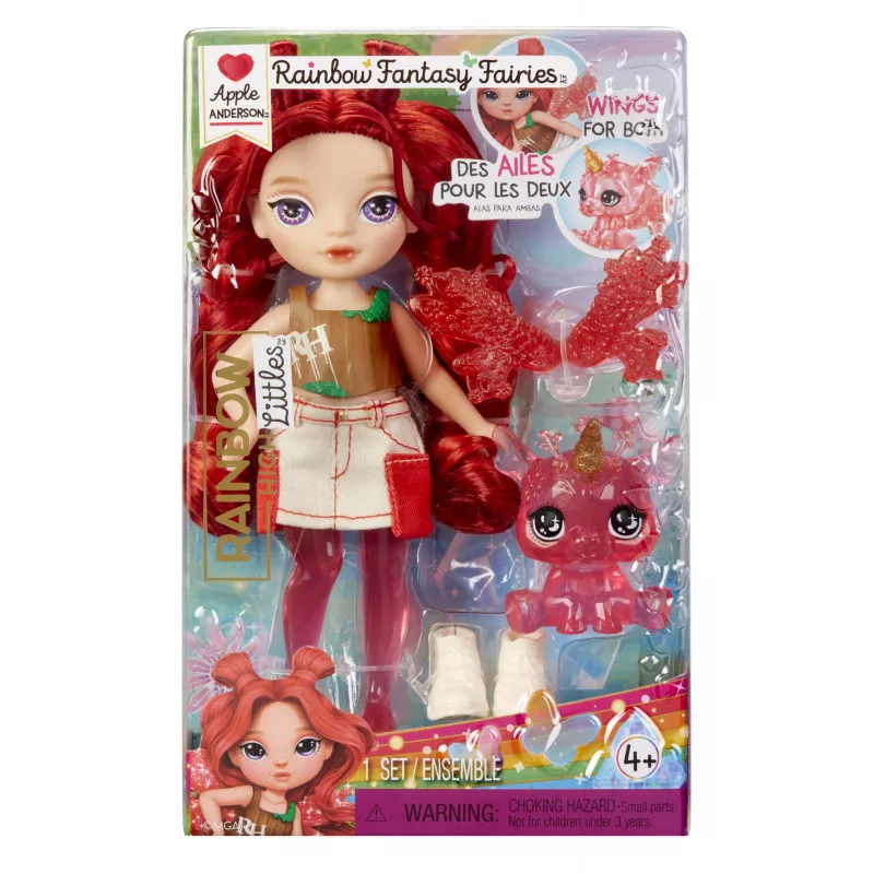 Rainbow High Littles Magiškosios fėjos lėlė – Apple (Raudona)