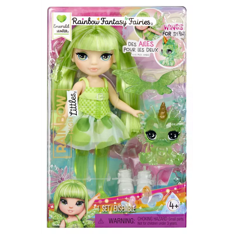 Rainbow High Littles Rainbow Fantasy Fairies Lėlė – Emerald (Žalia)