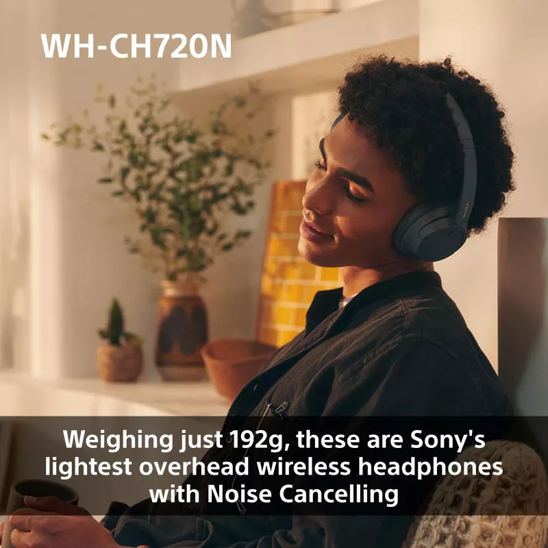 Belaidės ausinės Sony WH-CH720N su triukšmo slopinimu