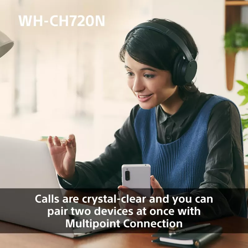 Belaidės ausinės Sony WH-CH720N su triukšmo slopinimu