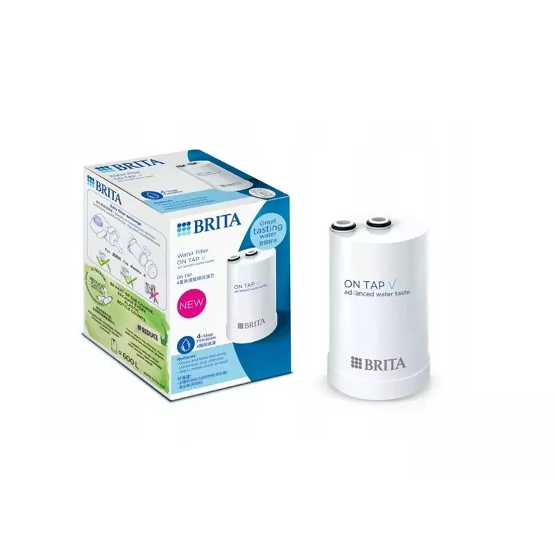 BRITA ON TAP V CU CE2 keičiama kasetė vandeniui – 4 pakopų, 600 L talpa, balta