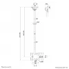 Neomounts CL35-340BL22 lubų laikiklis dviem televizoriams 23-42 col. iki 45 kg