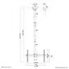 Neomounts CL35-440BL16XL lubinis laikiklis 37-70 col. iki 50 kg